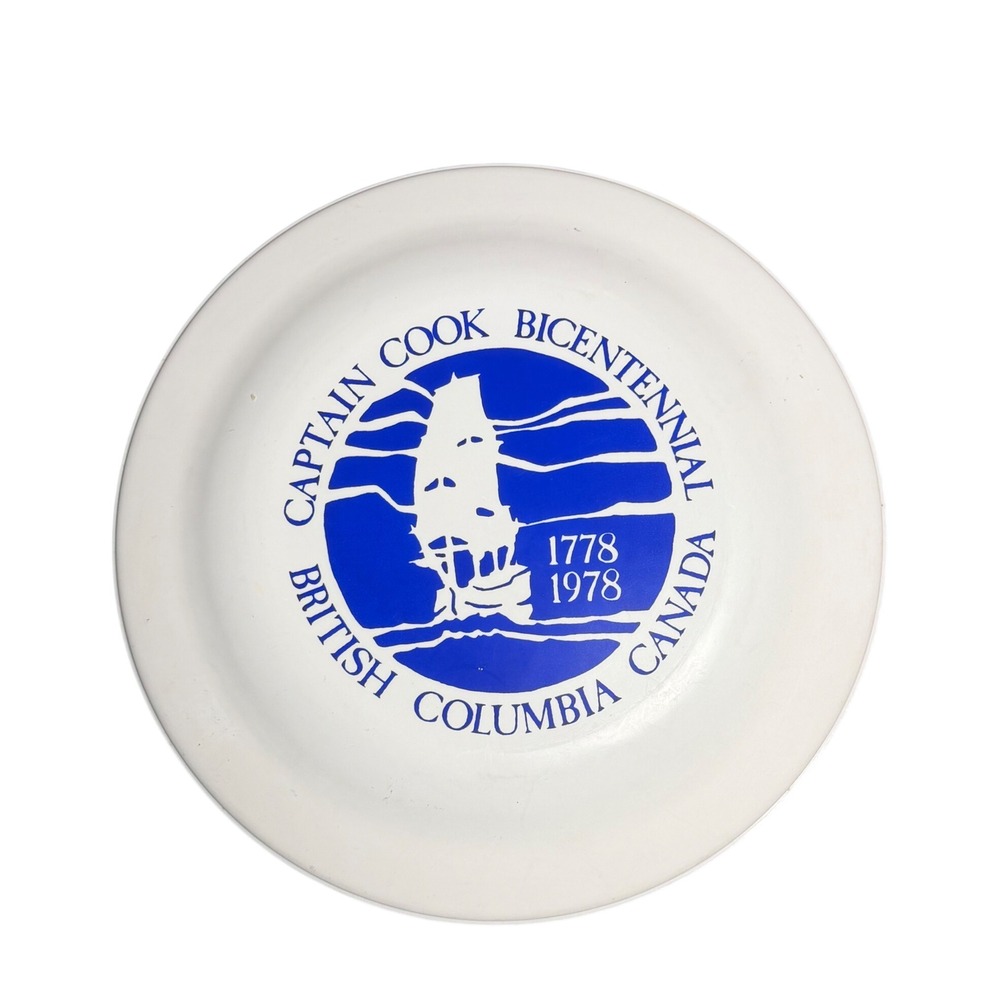 Vintage Captain Cook Bicentennial 1778-1978 British Columbia Canada Flying Disc